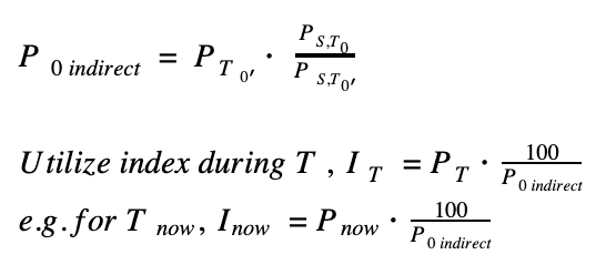 The indirect baseline P0 indirect uses