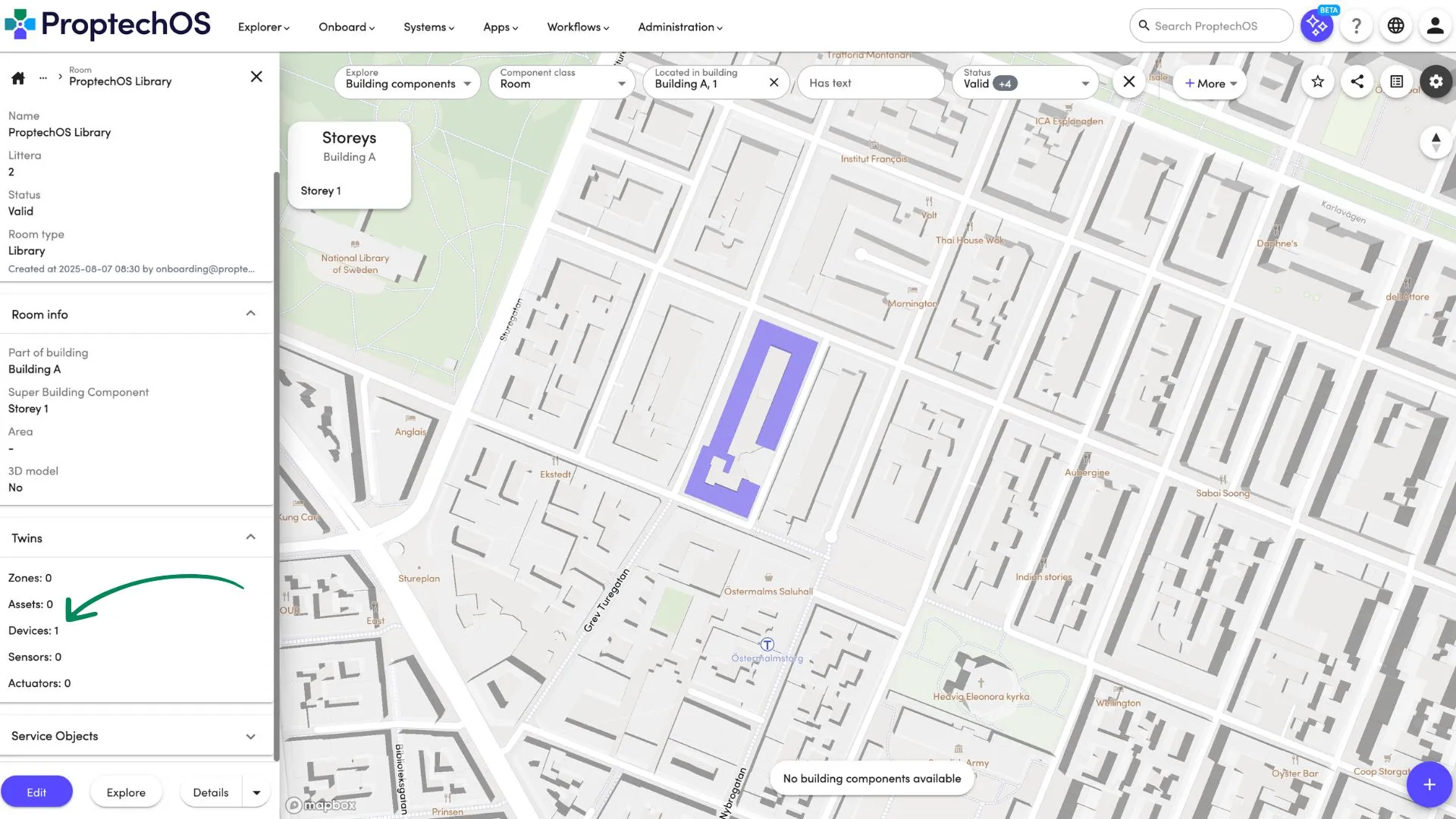 Create a sensor – find device